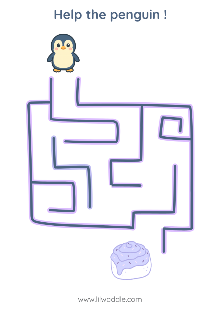 Maze pattern tracing worksheet - 6
