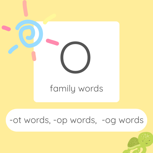 CVC writing worksheet AEIOU family words