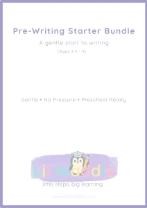 Pre-Writing Line Tracing Starter Bundle Worksheets for preschoolers
