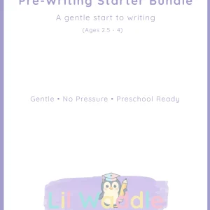 Pre-Writing Line Tracing Starter Bundle Worksheets for preschoolers