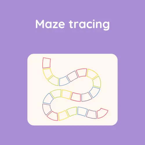 maze tracing worksheets preschool